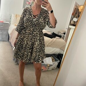Animal print dress